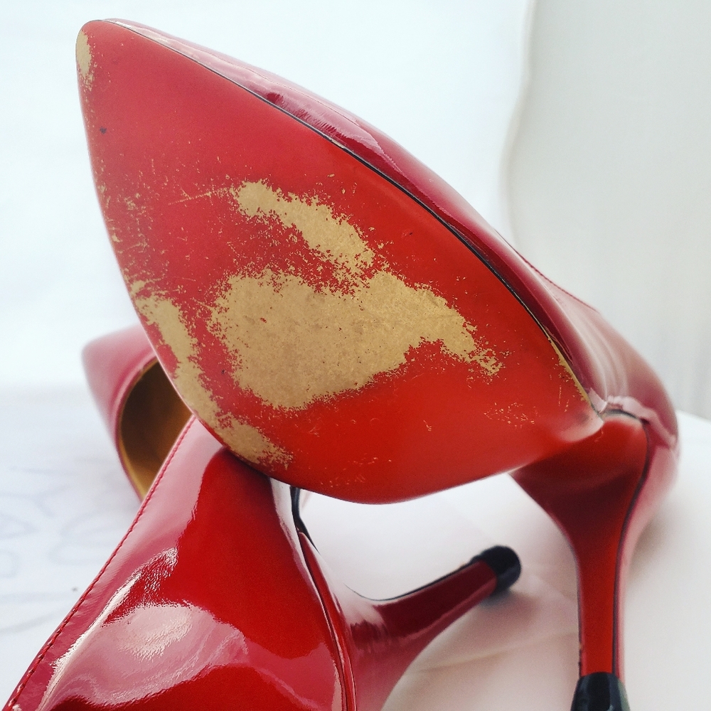 Red Christian Louboutin Heels - Picture 7 of 7